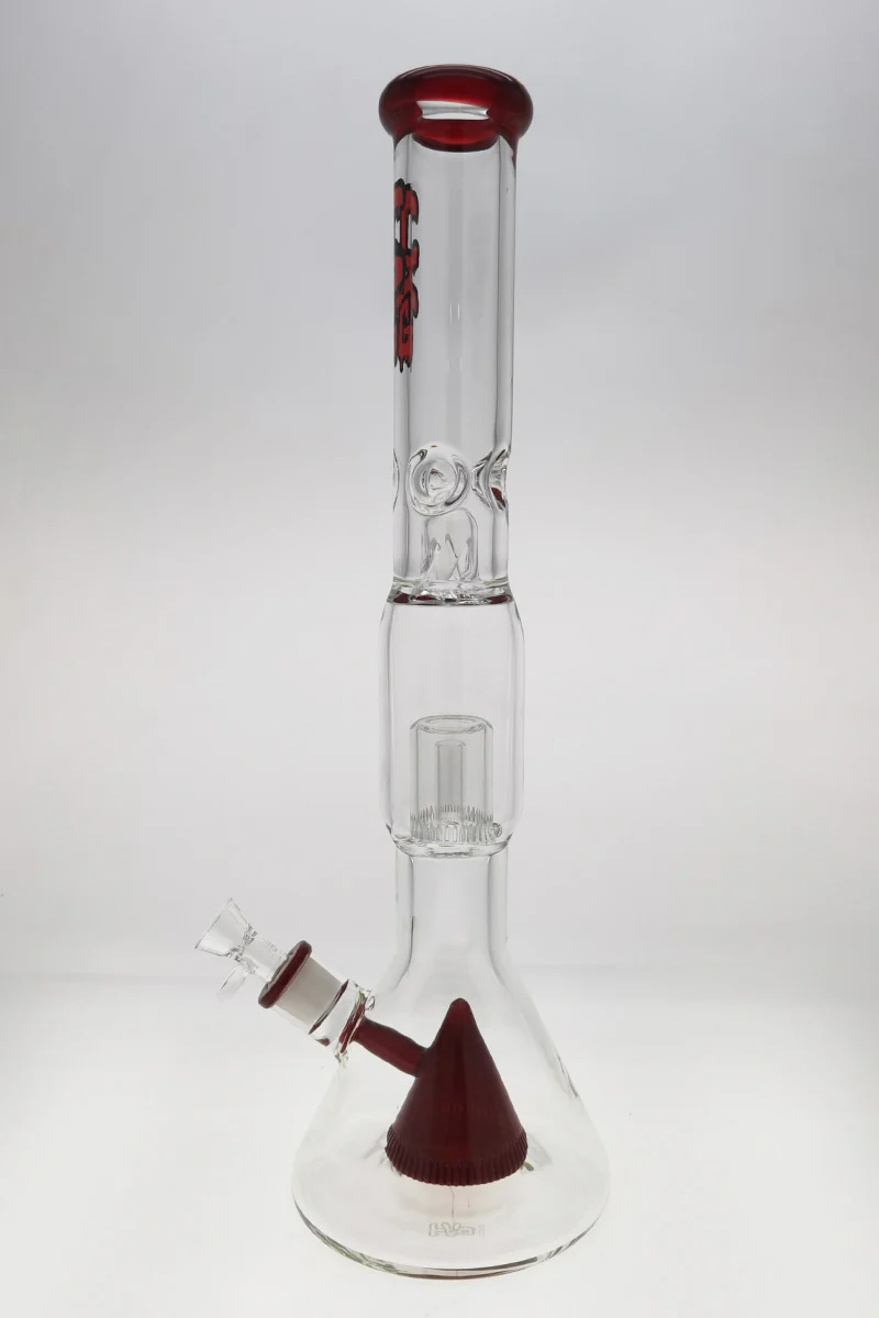 TAG - 24" Super Slit Pyramid to Interior Showerhead Beaker Bong 50x7MM (18MM Female) - Image 28