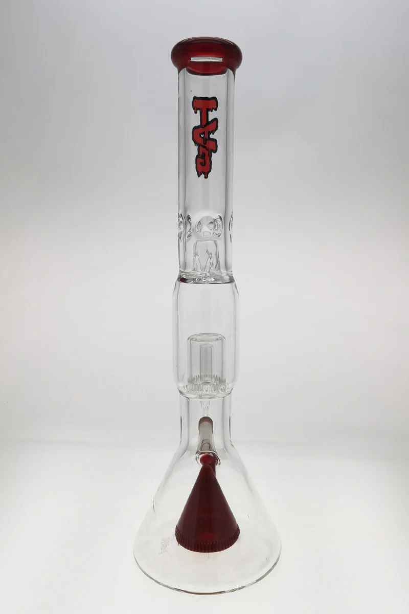 TAG - 24" Super Slit Pyramid to Interior Showerhead Beaker Bong 50x7MM (18MM Female) - Image 29
