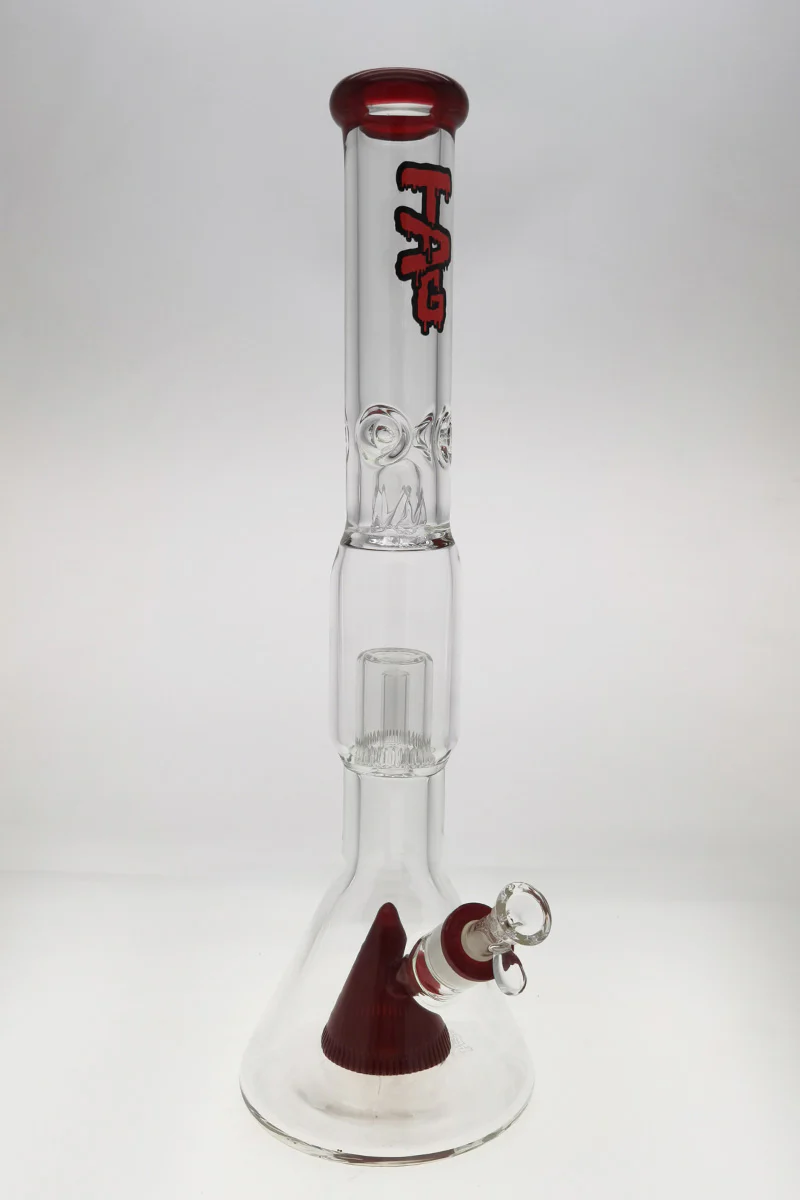 TAG - 24" Super Slit Pyramid to Interior Showerhead Beaker Bong 50x7MM (18MM Female) - Image 30