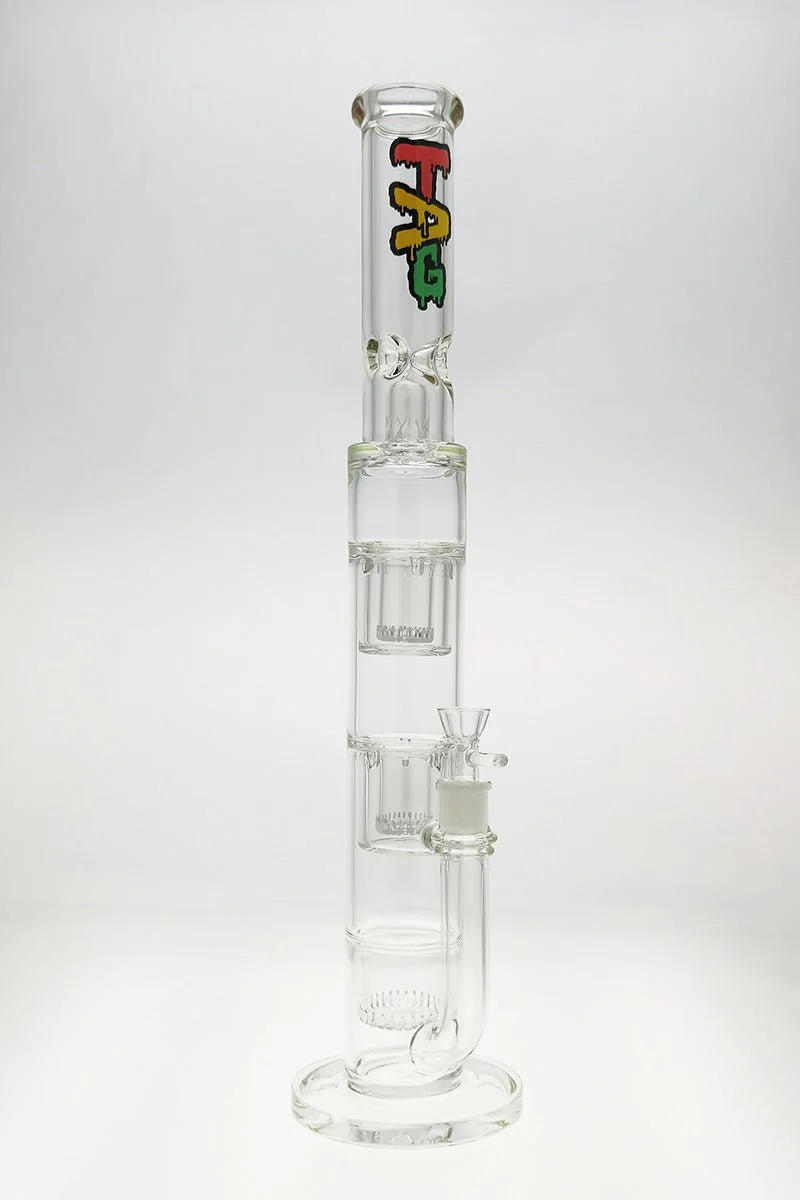 TAG - 21" Triple Interior Showerhead with Dome Splash Guard Bong 50x7MM (18MM Female) - Image 10