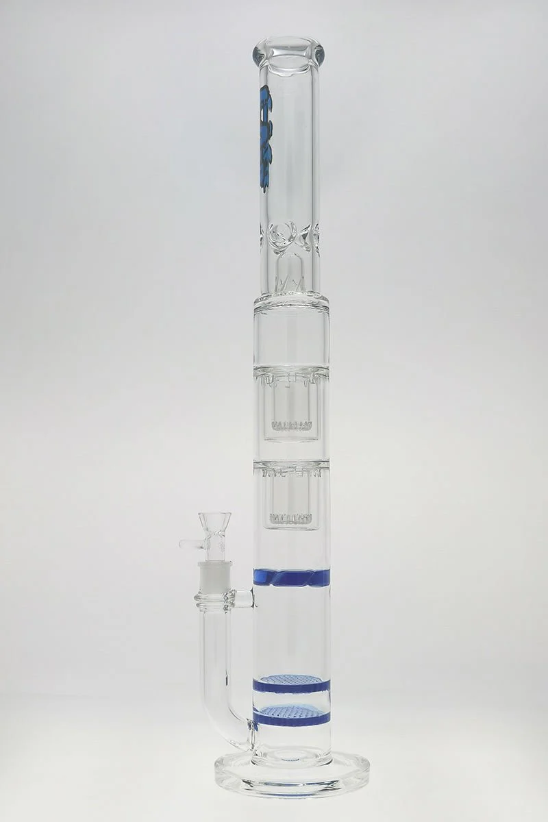 TAG - 24" Double Honeycomb Double Interior Showerhead Bong 50x7MM (18MM Female) - Image 15