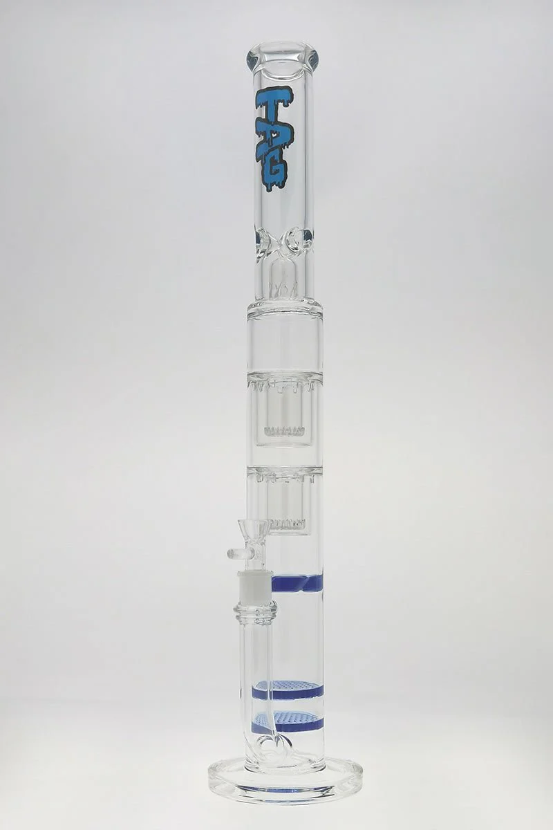 TAG - 24" Double Honeycomb Double Interior Showerhead Bong 50x7MM (18MM Female) - Image 19