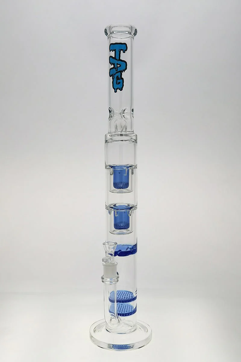 TAG - 24" Double Honeycomb Double Interior Showerhead Bong 50x7MM (18MM Female) - Image 20