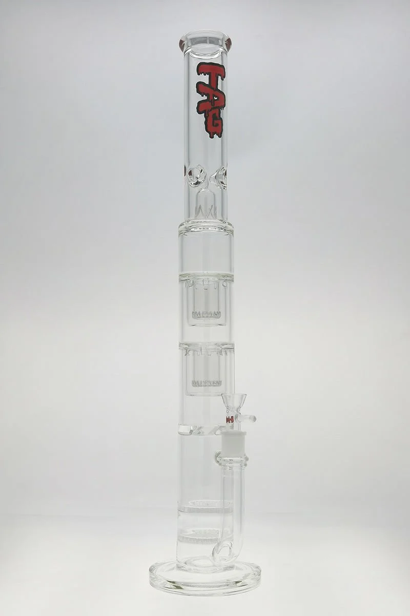 TAG - 24" Double Honeycomb Double Interior Showerhead Bong 50x7MM (18MM Female) - Image 6