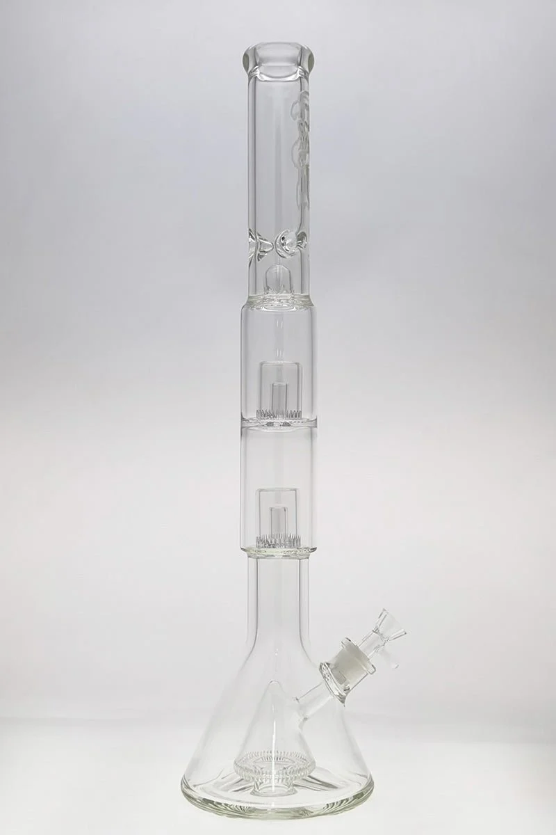 TAG - 24" Super Slit Pyramid to Double Super Slit Fixed Froth Showerhead Bong 50x7MM (18MM Female) - Image 7