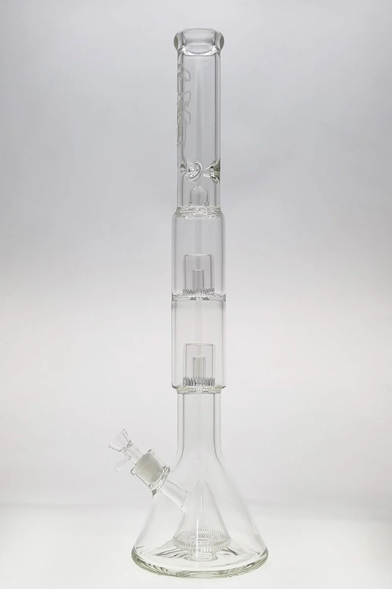 TAG - 24" Super Slit Pyramid to Double Super Slit Fixed Froth Showerhead Bong 50x7MM (18MM Female) - Image 8