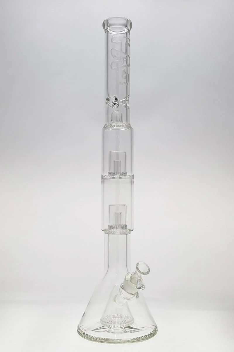 TAG - 24" Super Slit Pyramid to Double Super Slit Fixed Froth Showerhead Bong 50x7MM (18MM Female) - Image 9