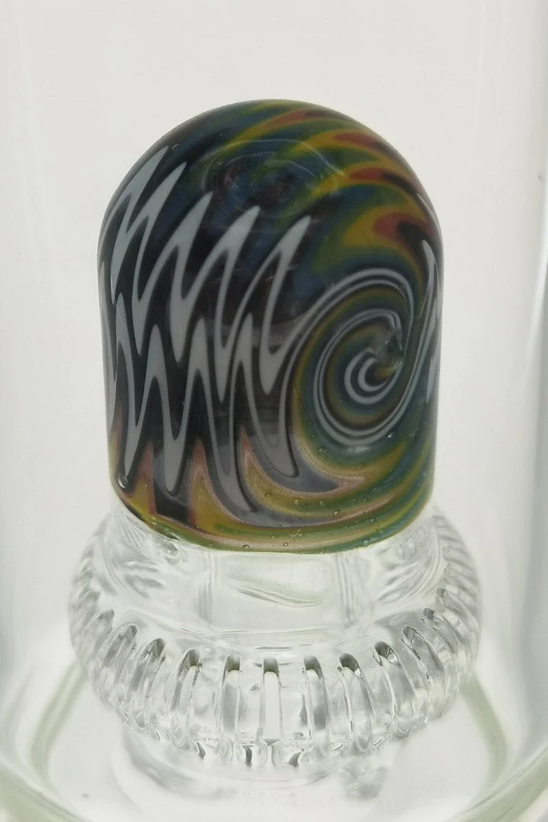 TAG - 25" Double Honeycomb to Worked Double UFO Super Slit Showerhead Bong 50x5MM (18MM Female) - Image 11
