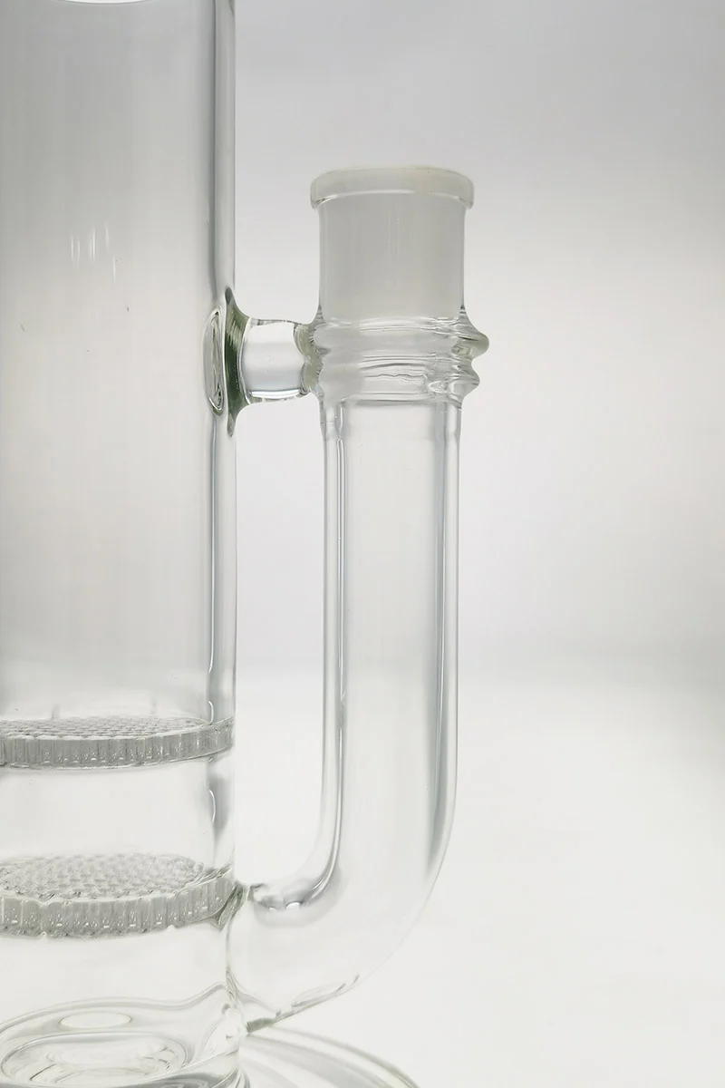 TAG - 25" Double Honeycomb to Worked Double UFO Super Slit Showerhead Bong 50x5MM (18MM Female) - Image 13