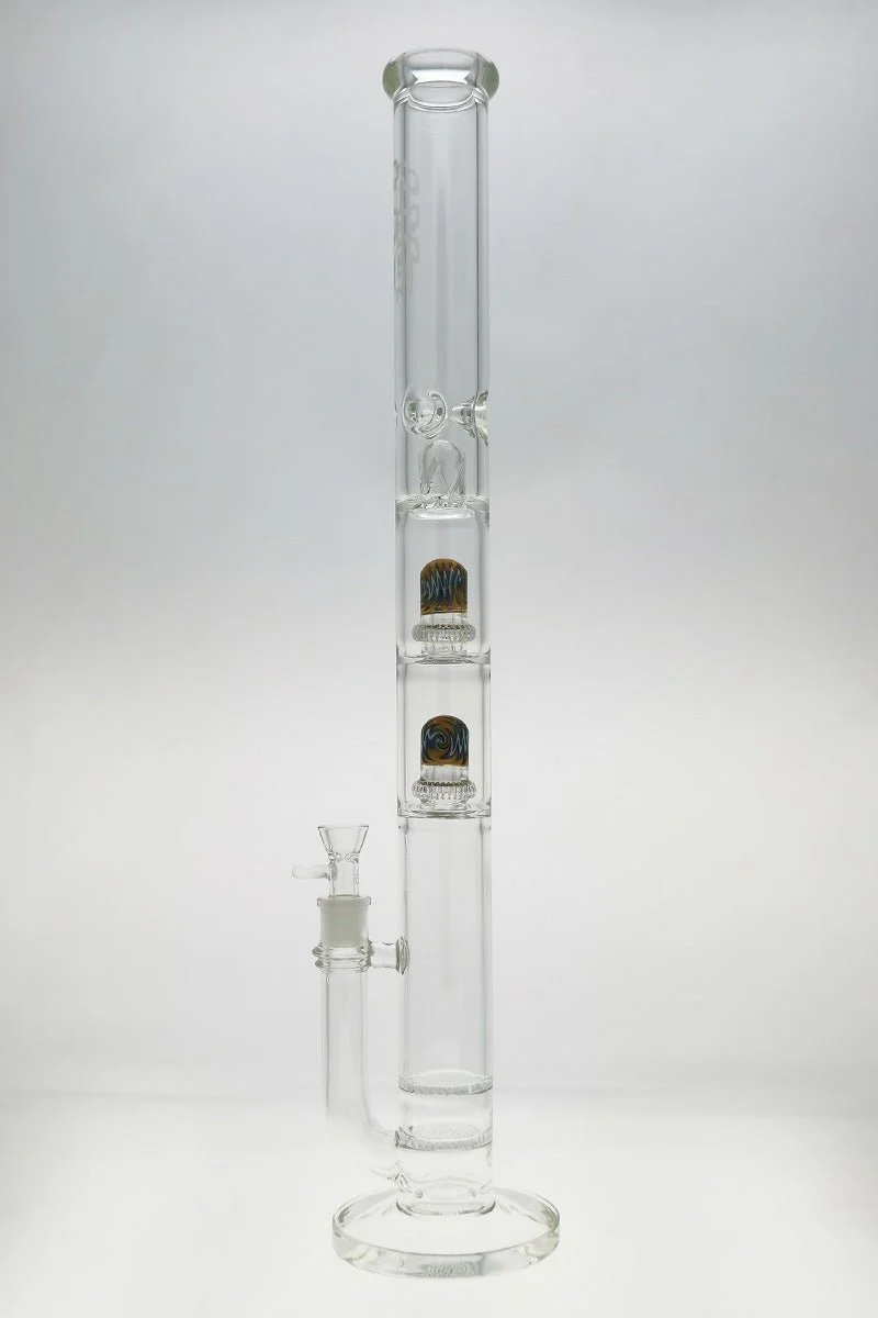 TAG - 25" Double Honeycomb to Worked Double UFO Super Slit Showerhead Bong 50x5MM (18MM Female) - Image 18