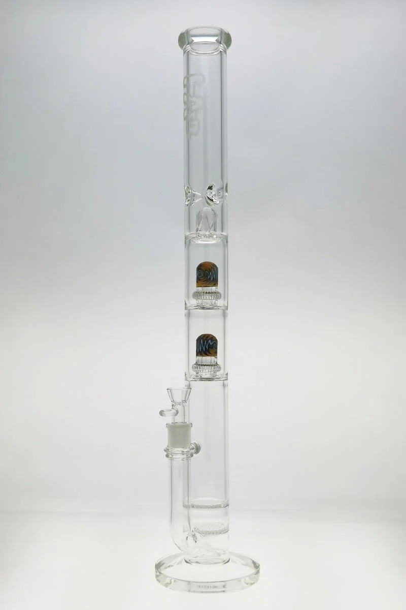 TAG - 25" Double Honeycomb to Worked Double UFO Super Slit Showerhead Bong 50x5MM (18MM Female) - Image 19