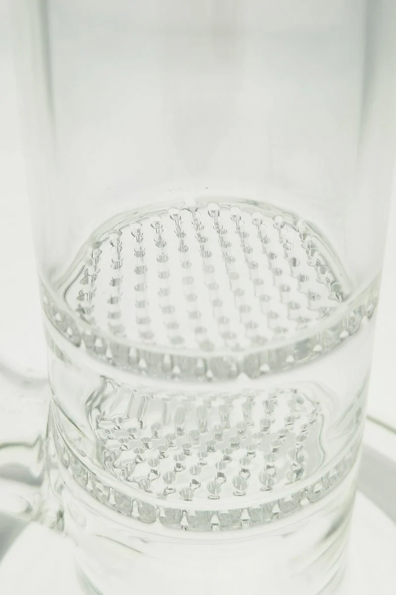 TAG - 25" Double Honeycomb to Worked Double UFO Super Slit Showerhead Bong 50x5MM (18MM Female) - Image 26