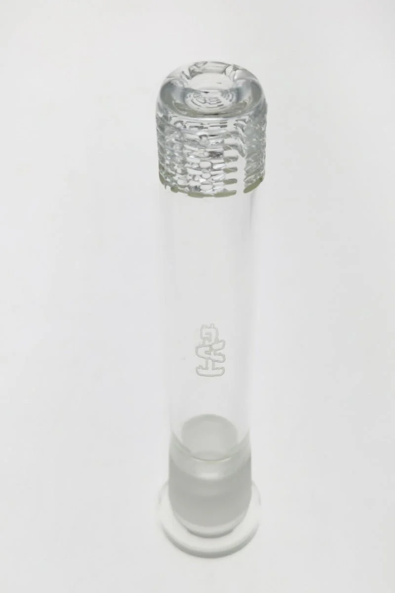 TAG - 28/18MM Open End 6 Row x 4 (72 Hole) Multiplying Super Slit Bong Downstem - Image 2