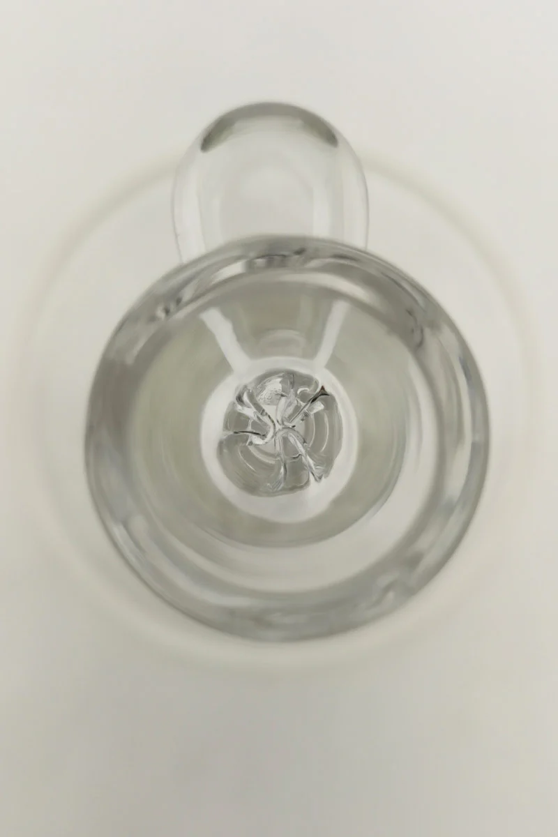 TAG - 3 Pinch Screen Bong Slide Bowl Piece w/ Handle (10MM Male) - Image 3