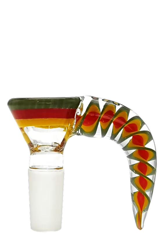 TAG - Disc Screen Bong Slide Bowl Piece with Horn Handle - Image 19