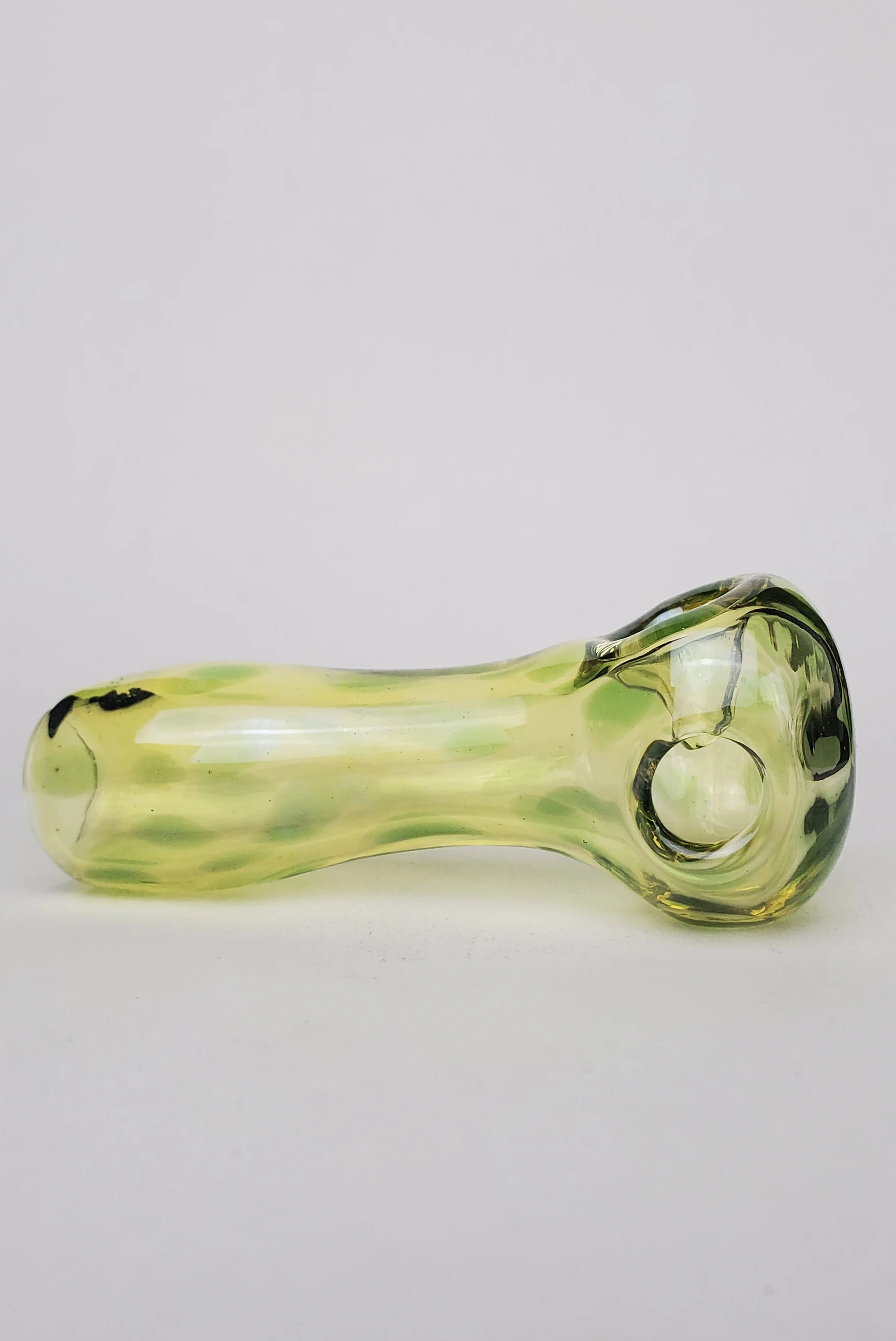TAG - 4" Silver Fumed Dry Spoon Pipe - Carb Hole: Right Side - Image 10