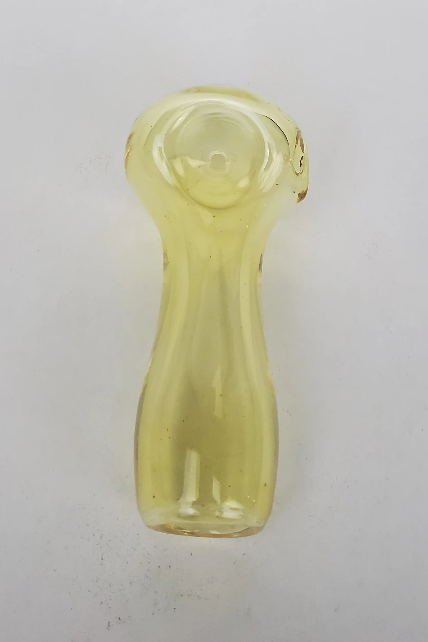 TAG - 4" Silver Fumed Dry Spoon Pipe - Carb Hole: Right Side - Image 3