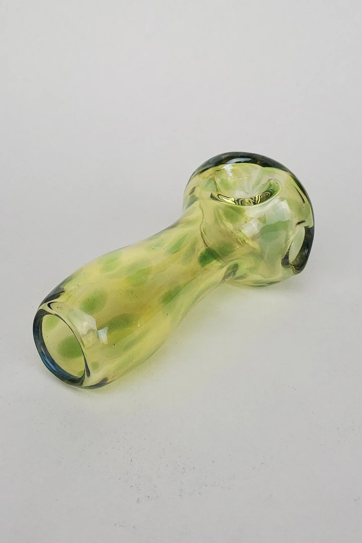 TAG - 4" Silver Fumed Dry Spoon Pipe - Carb Hole: Right Side - Image 8