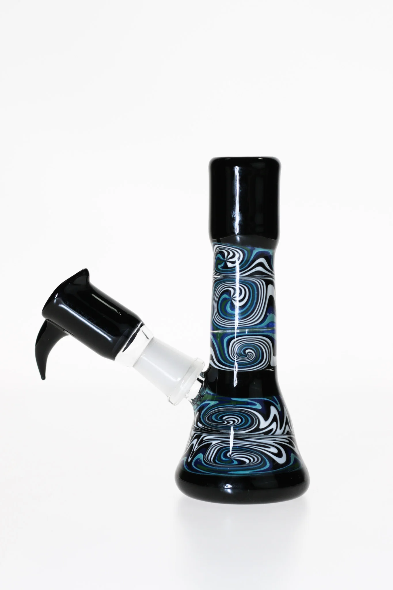 TAG - 4" Worked Reversal Micro Beaker Bong w/ Fixed Stem - 10MM Male - Image 4