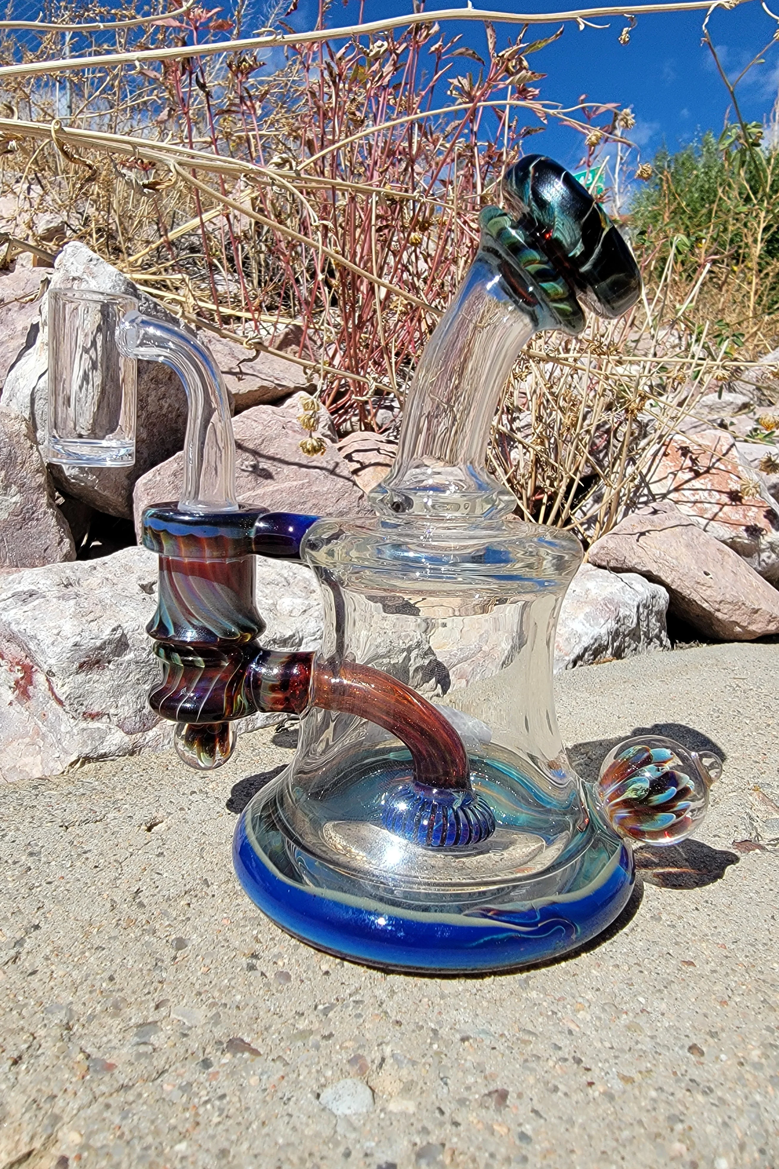 TAG - 5" Super Slit UFO Banger Hanger Dab Rig 60x5MM (14MM Female) - Image 18