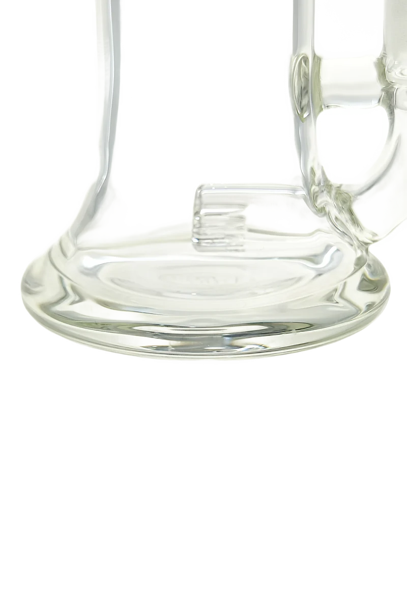 *CLEARANCE* - TAG - 6.5" Bent Neck Downward Super Slit Single Showerhead Dab Rig w/ Bellow Base 50x5MM (14MM Female) - Image 3