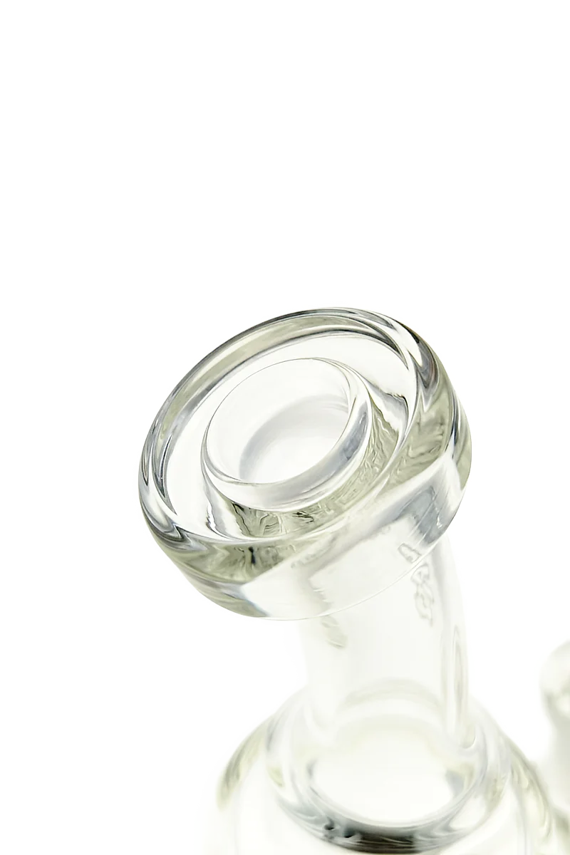 *CLEARANCE* - TAG - 6.5" Bent Neck Downward Super Slit Single Showerhead Dab Rig w/ Bellow Base 50x5MM (14MM Female) - Image 7