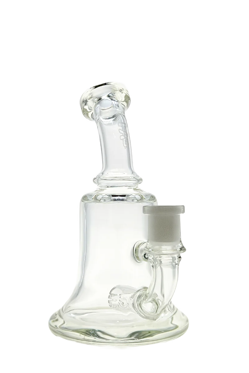 *CLEARANCE* - TAG - 6.5" Bent Neck Downward Super Slit Single Showerhead Dab Rig w/ Bellow Base 50x5MM (14MM Female) - Image 8