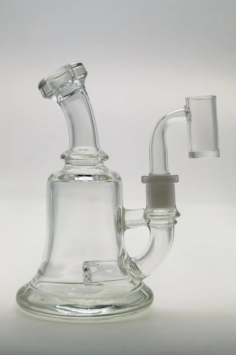 TAG - 6.5" Bent Neck Hammer Head Dab Rig w/ Bellow Base 50x5MM (14MM Female)