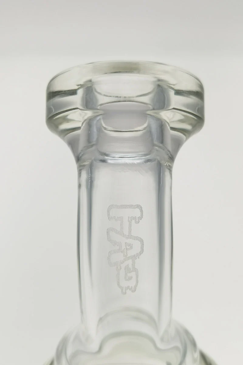 TAG - 6.5" Bent Neck Micro Bellow UFO Dab Rig w/ Bellow Base 50x5MM (14MM Female) - Image 4