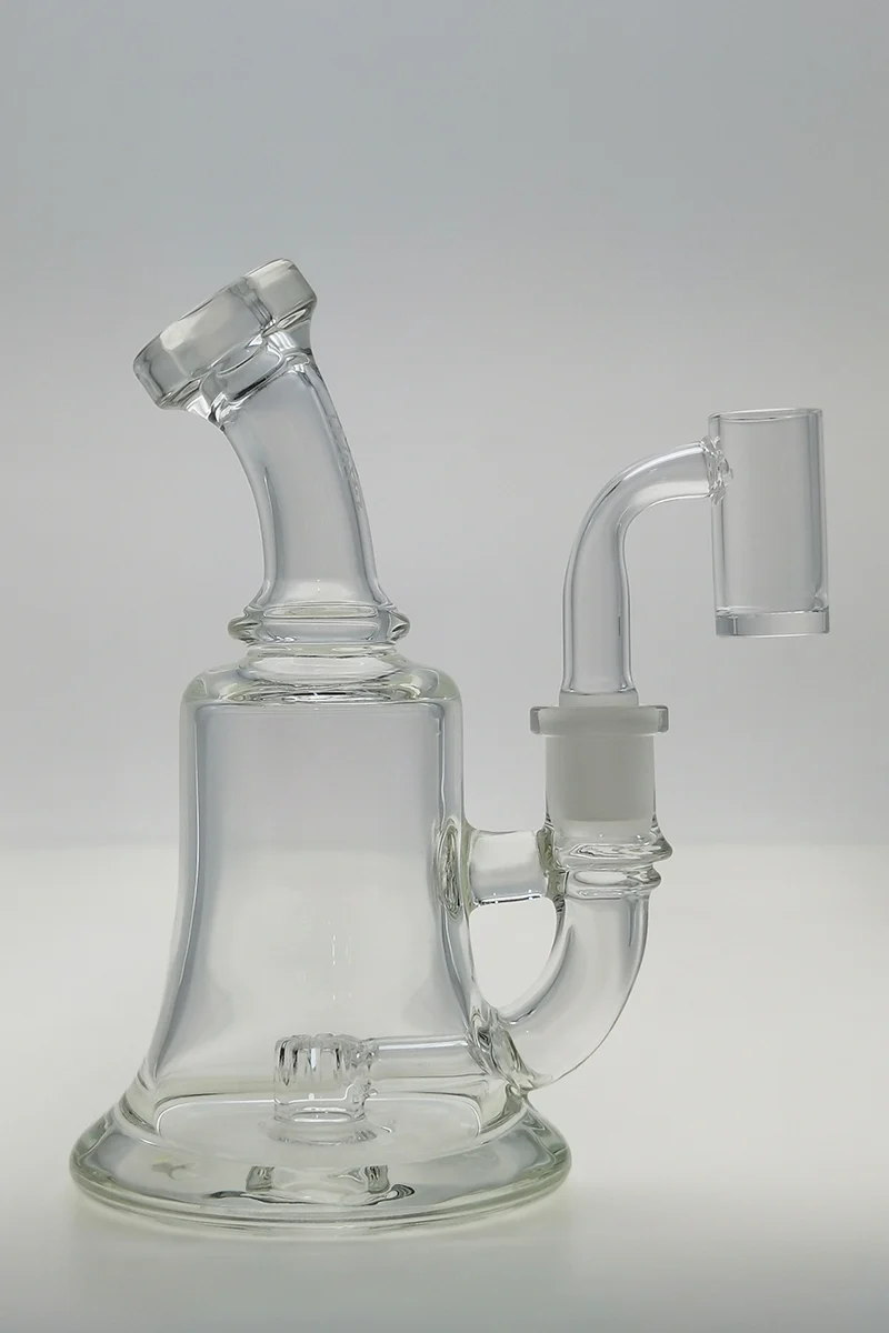 TAG - 6.5" Bent Neck Micro Puck Dab Rig w/ Bellow Base 50x5MM (14MM Female) - Image 2