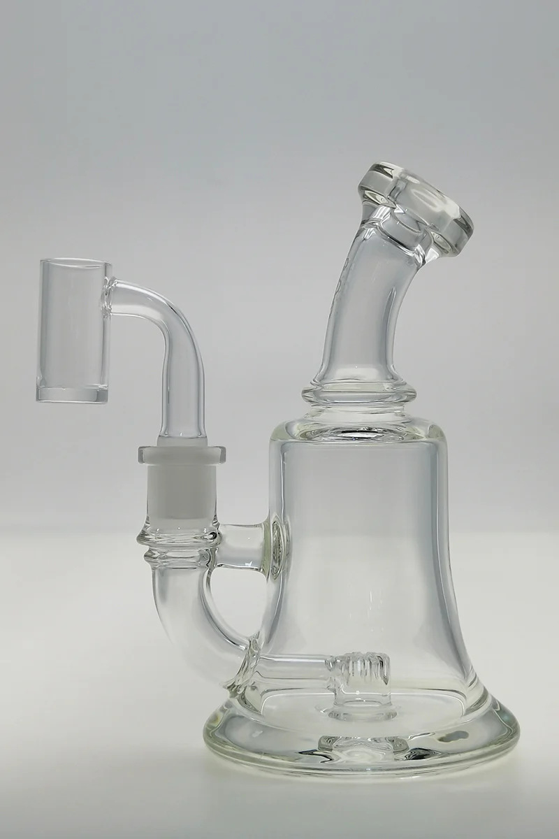 TAG - 6.5" Bent Neck Micro Puck Dab Rig w/ Bellow Base 50x5MM (14MM Female) - Image 3