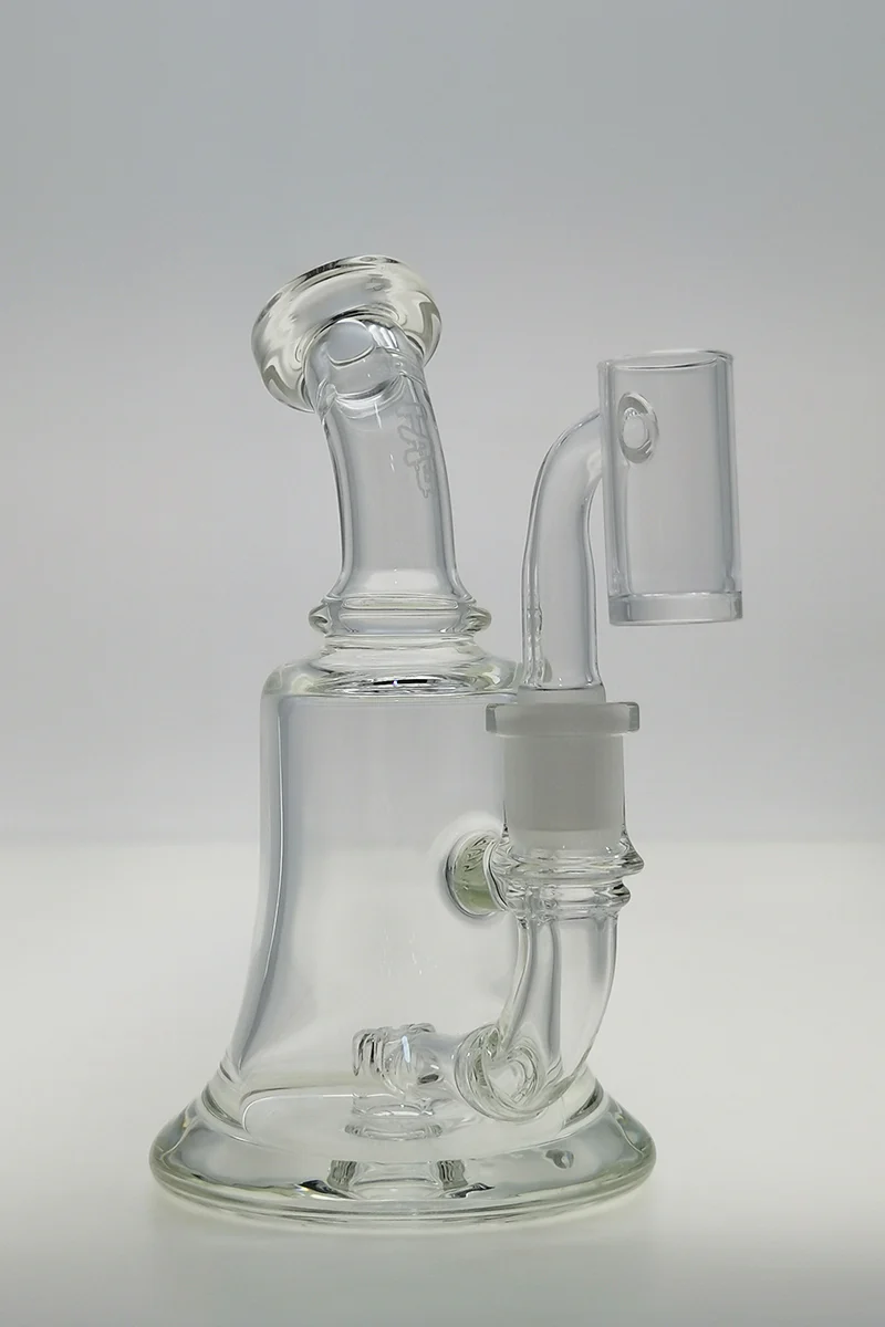 TAG - 6.5" Bent Neck Micro Puck Dab Rig w/ Bellow Base 50x5MM (14MM Female) - Image 4