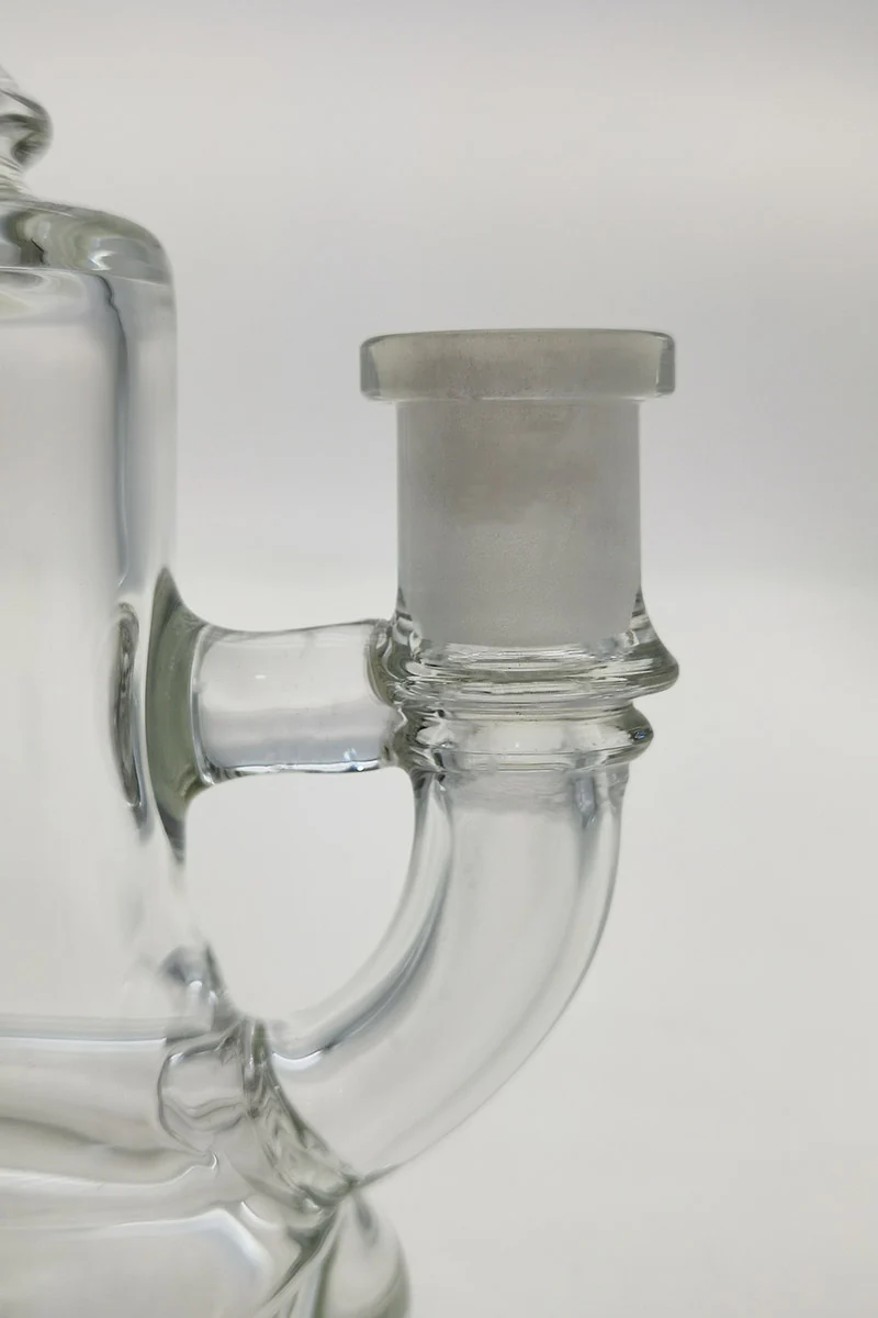 TAG - 6.5" Bent Neck Multiplying Single Showerhead Dab Rig w/ Bellow Base 50x5MM (14MM Female) - Image 12