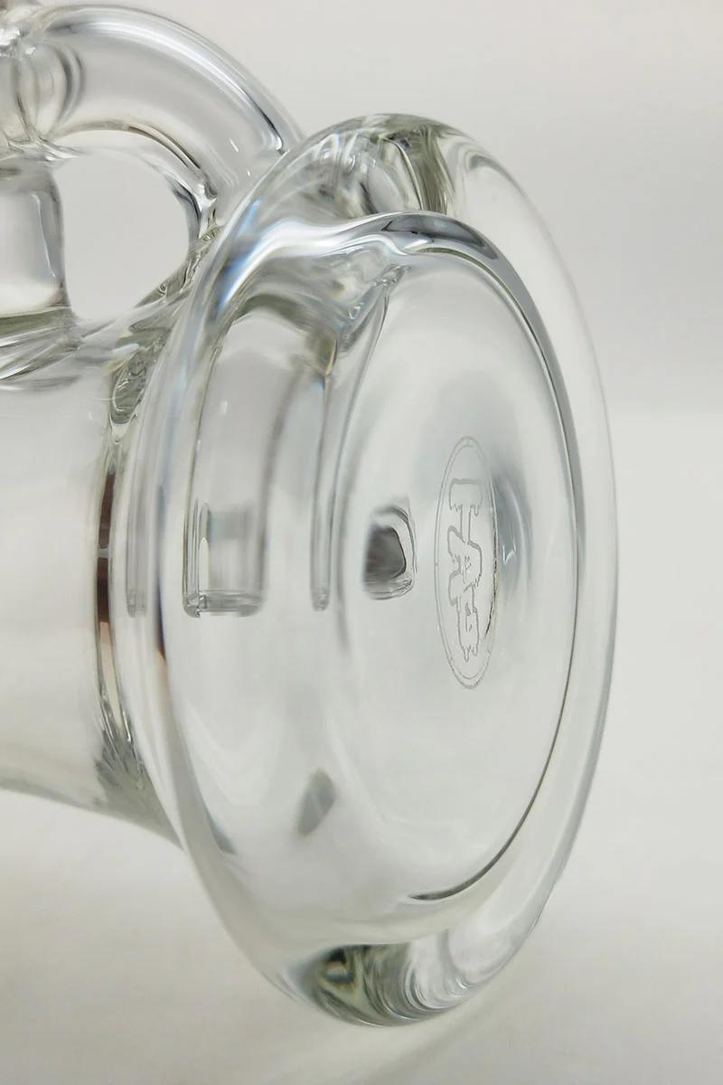 TAG - 6.5" Bent Neck Multiplying Single Showerhead Dab Rig w/ Bellow Base 50x5MM (14MM Female) - Image 15