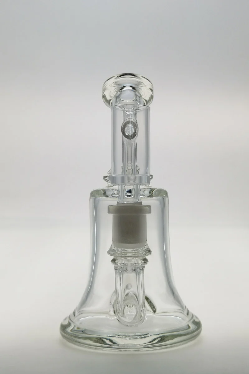 TAG - 6.5" Bent Neck Multiplying Single Showerhead Dab Rig w/ Bellow Base 50x5MM (14MM Female) - Image 2
