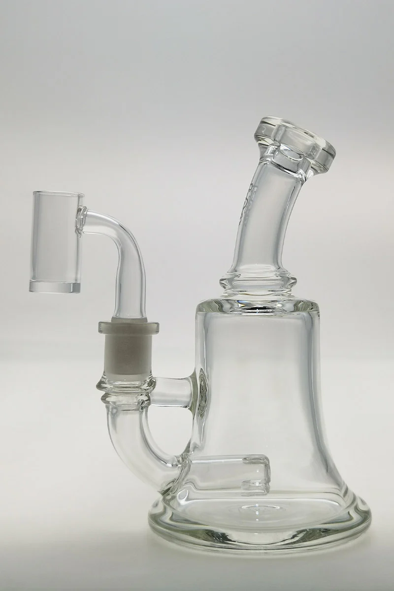 TAG - 6.5" Bent Neck Multiplying Single Showerhead Dab Rig w/ Bellow Base 50x5MM (14MM Female) - Image 3