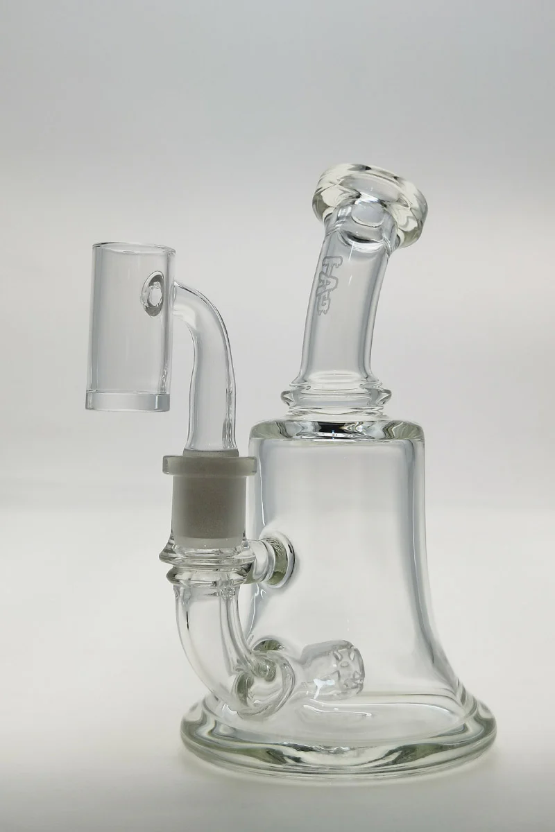 TAG - 6.5" Bent Neck Multiplying Single Showerhead Dab Rig w/ Bellow Base 50x5MM (14MM Female) - Image 5