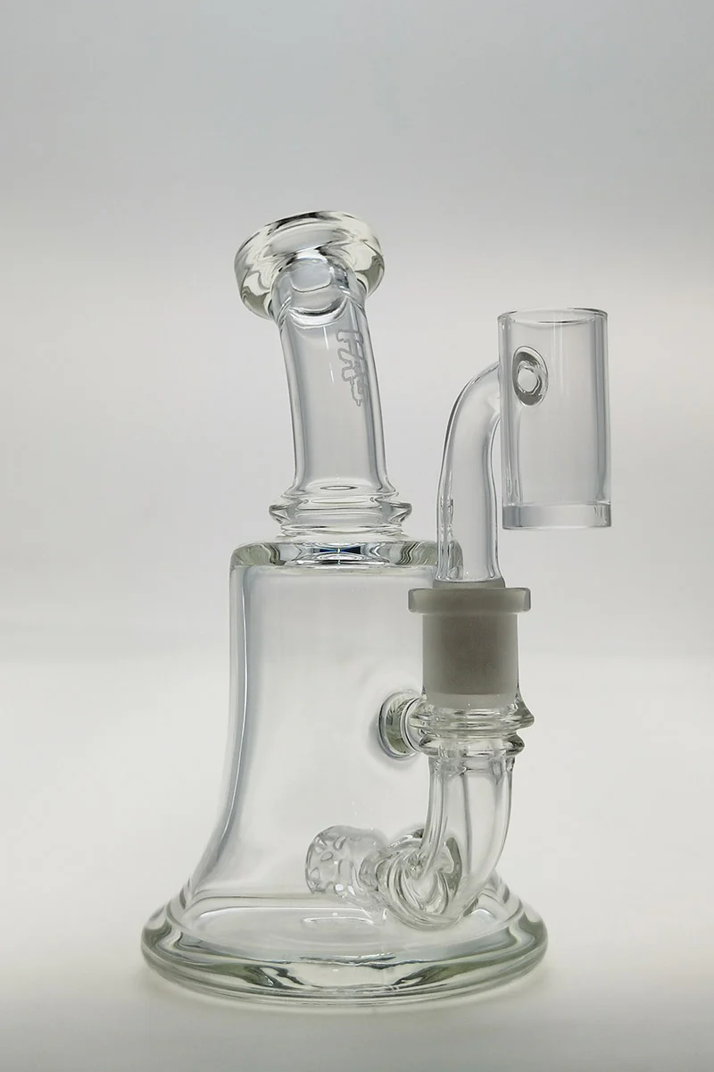 TAG - 6.5" Bent Neck Multiplying Single Showerhead Dab Rig w/ Bellow Base 50x5MM (14MM Female) - Image 6