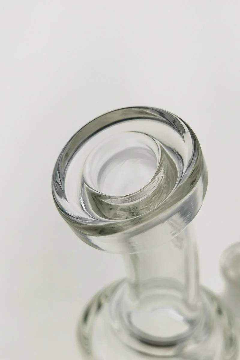 TAG - 6.5" Bent Neck Multiplying Single Showerhead Dab Rig w/ Bellow Base 50x5MM (14MM Female) - Image 7
