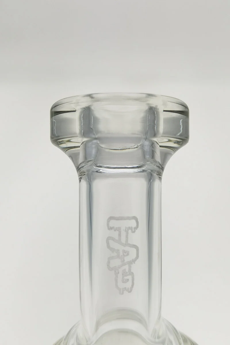 TAG - 6.5" Bent Neck Multiplying Single Showerhead Dab Rig w/ Bellow Base 50x5MM (14MM Female) - Image 8