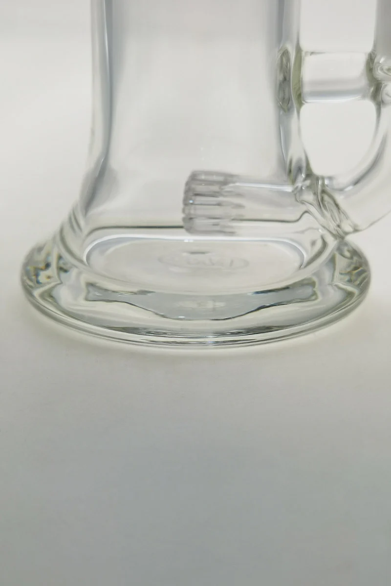 TAG - 6.5" Bent Neck Super Slit Single Showerhead Dab Rig w/ Bellow Base 50x5MM (14MM Female) - Image 14
