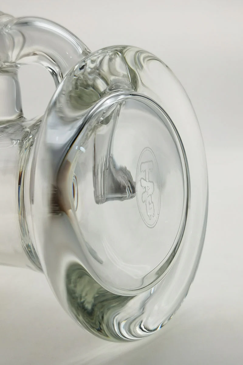 TAG - 6.5" Bent Neck Super Slit Single Showerhead Dab Rig w/ Bellow Base 50x5MM (14MM Female) - Image 16
