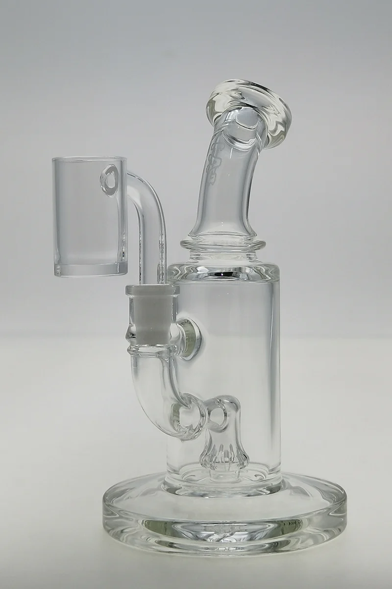 TAG - 6" Bent Neck Micro Bellow UFO Dab Rig 44x4MM (10MM Female) - Image 18