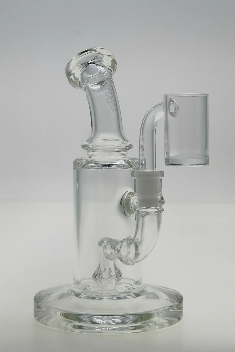 TAG - 6" Bent Neck Micro Bellow UFO Dab Rig 44x4MM (10MM Female) - Image 4
