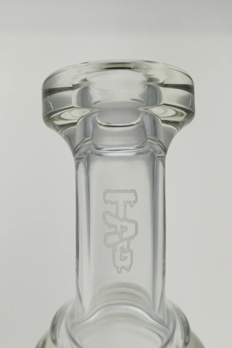 TAG - 6" Bent Neck Micro Bellow UFO Dab Rig 44x4MM (10MM Female) - Image 6