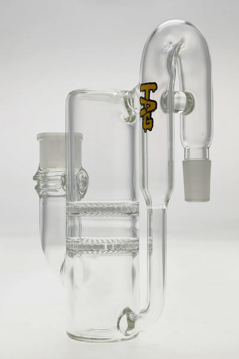 TAG - 8.25" Double Honeycomb Ash Catcher w/ Recycling E.C. 50x5MM (18MM Male to 18MM Female) - Image 93