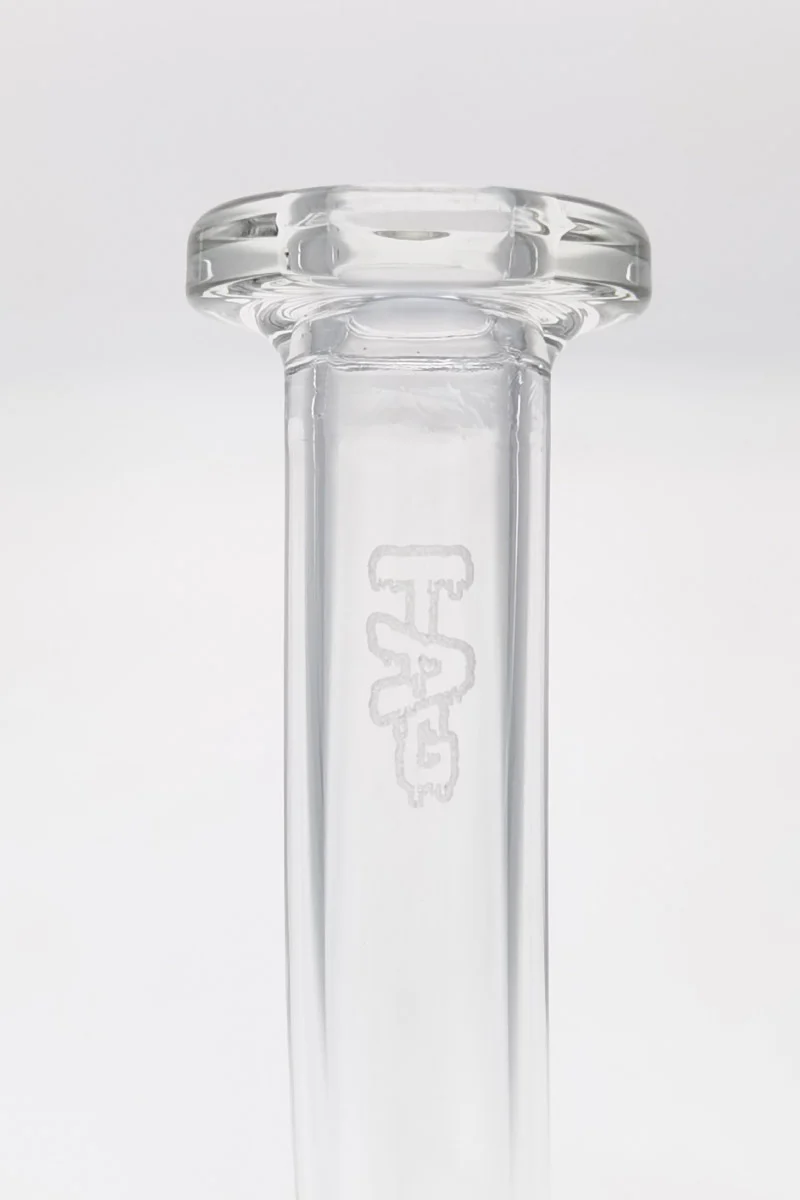 TAG - 7" Bent Neck Fixed Showerhead Puck Diffuser Dab Rig 44x4MM (14MM Female) - Image 109