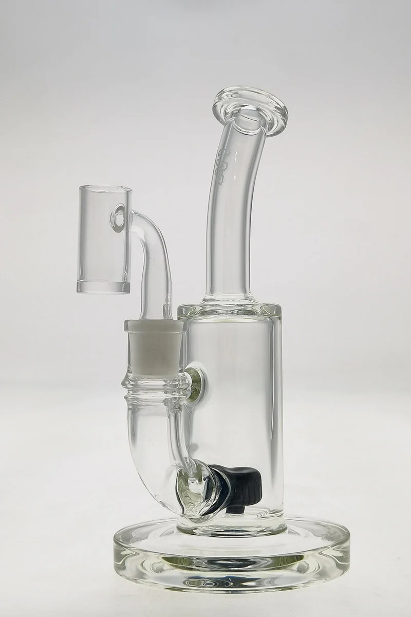 TAG - 7" Bent Neck Fixed Showerhead Puck Diffuser Dab Rig 44x4MM (14MM Female) - Image 148