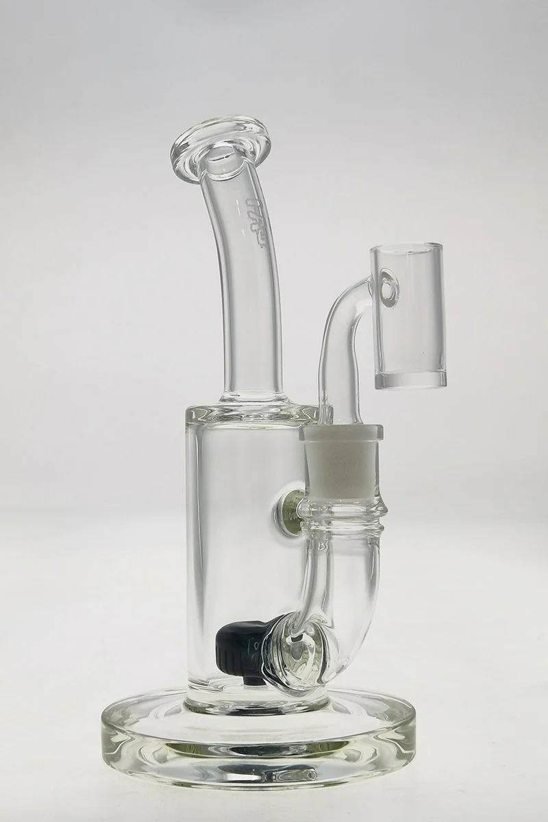 TAG - 7" Bent Neck Fixed Showerhead Puck Diffuser Dab Rig 44x4MM (14MM Female) - Image 149