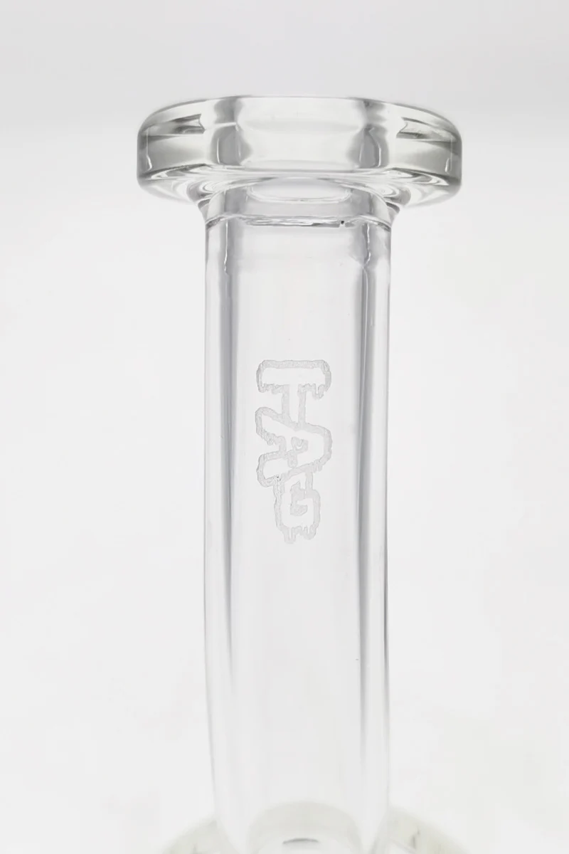 TAG - 7" Bent Neck Fixed Showerhead Puck Diffuser Dab Rig 44x4MM (14MM Female) - Image 22